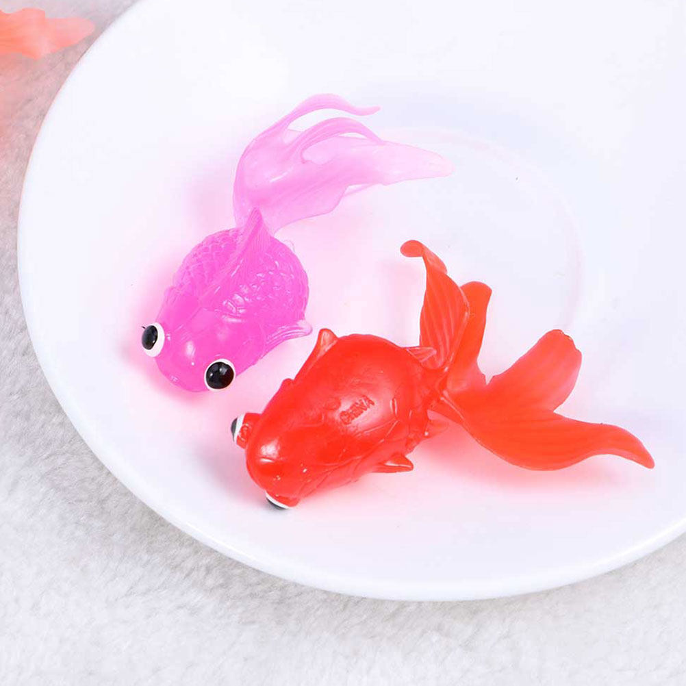 Aquarium Decor - 30 unidades de peces dorados artificiales,