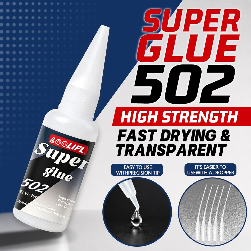 Fish Food - Loolifl-502-20Ml Adhesivo de Cianoacrilato Transparente Instantáneo