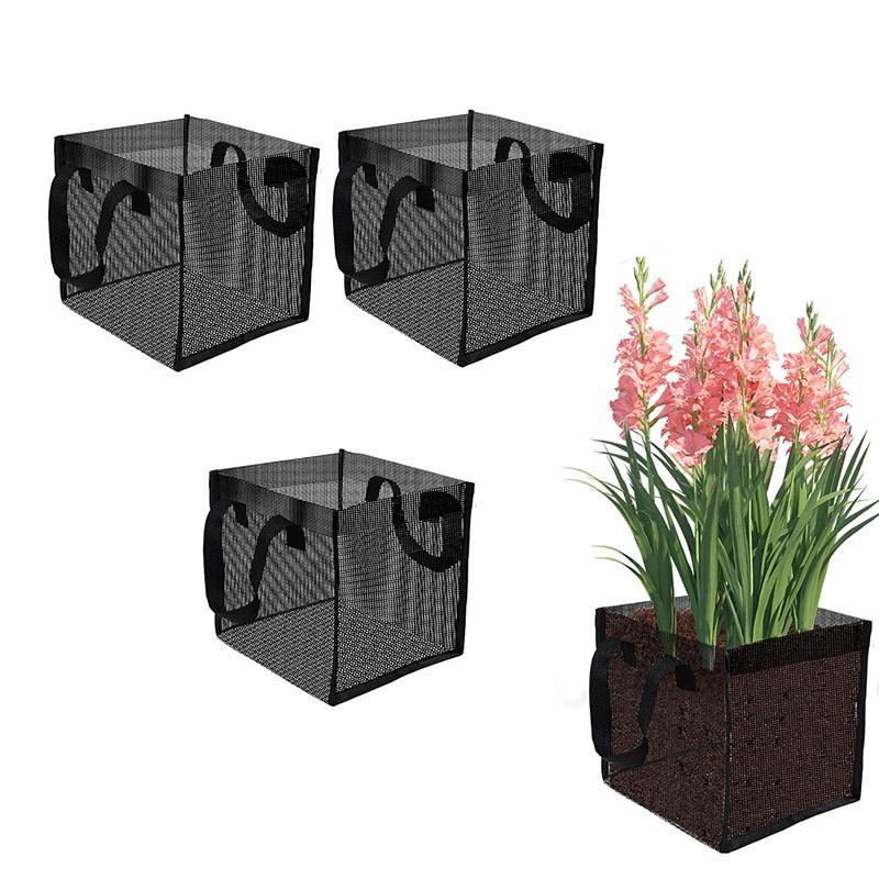Aquarium Plants - 4 Cestas de malla negras para