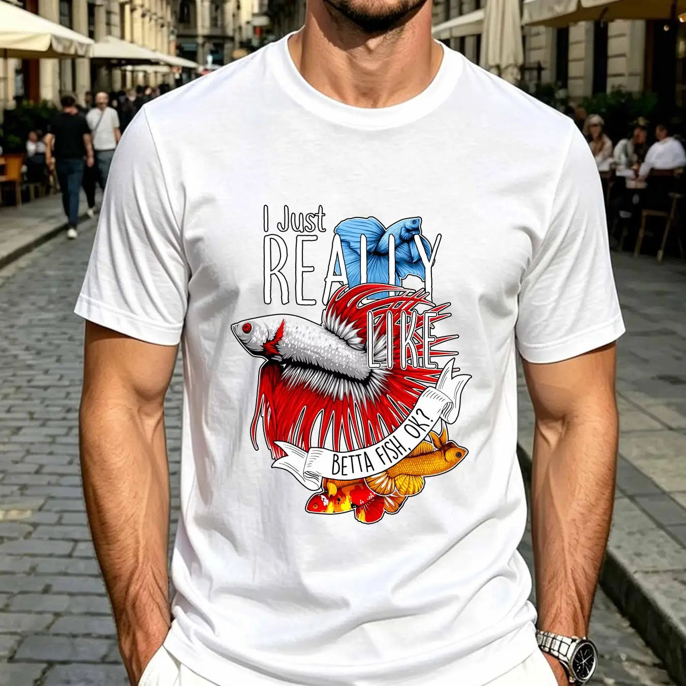 Camiseta lavada con diseño de  - Aquarium Fish Keeping reseña y precio
