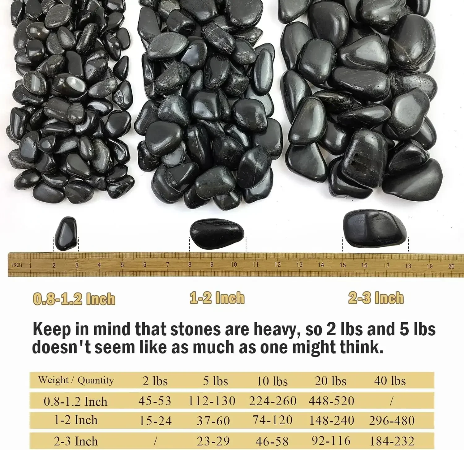 40 libras de rocas negras de r - Aquarium Plants reseña y precio
