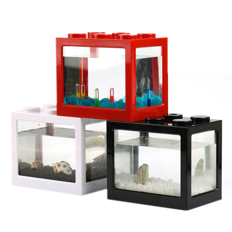 Mini Acuario de 7 Colores para - Betta Fish Tank reseña y precio