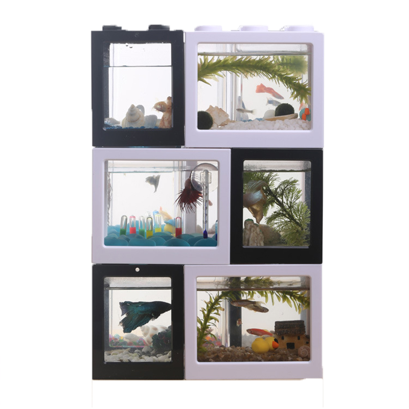 Mini Acuario de 7 Colores para - Betta Fish Tank reseña y precio