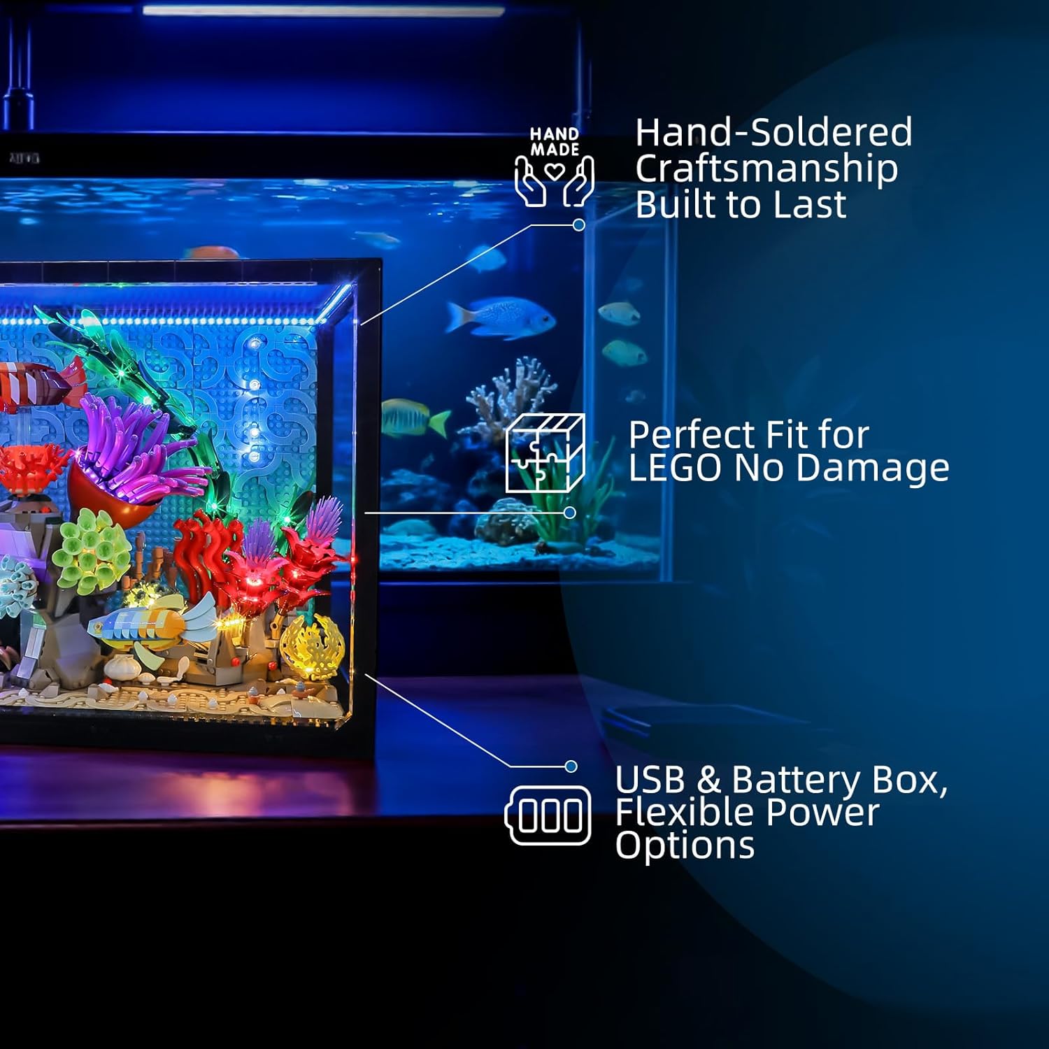 Luz LED Hprosper para lego 103 - Aquarium Light reseña y precio