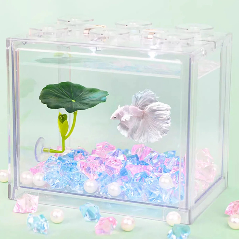 (Ce14) 1/5PC Hamaca de hojas v - Betta Fish Tank reseña y precio