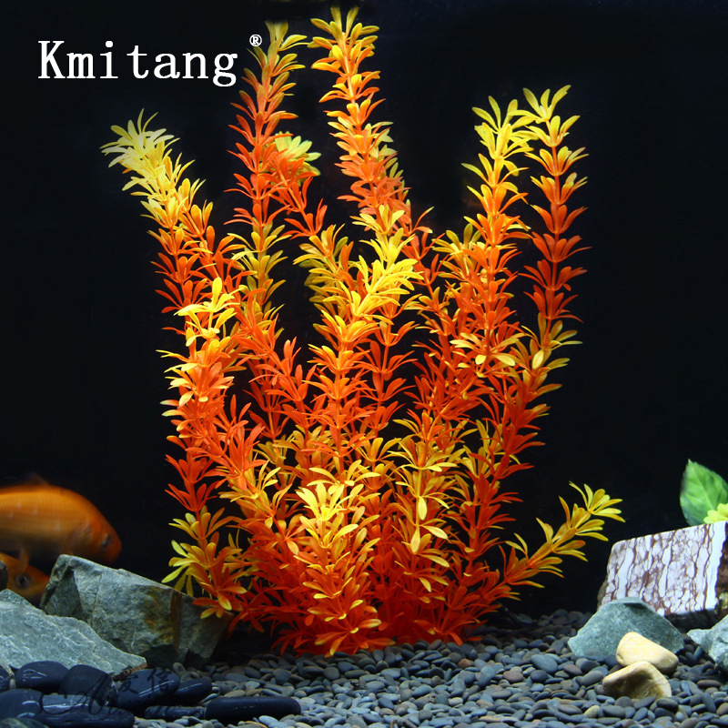 Plantas Tropicales Artificiale - Fish Aquarium Home reseña y precio