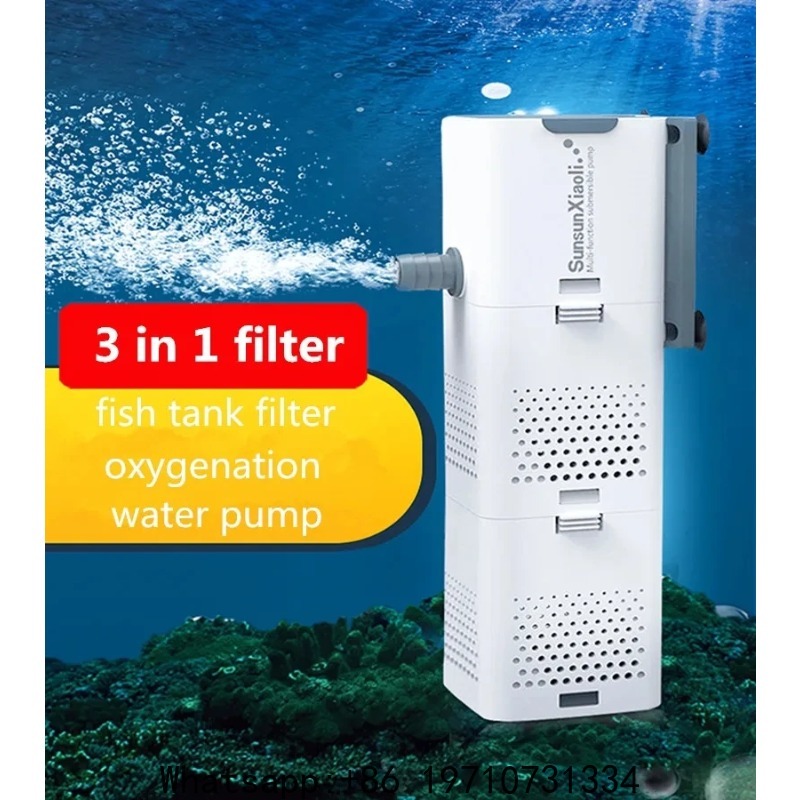 Filtro SUNSUN 3 en 1 para Acua - Fish Tank Filter reseña y precio
