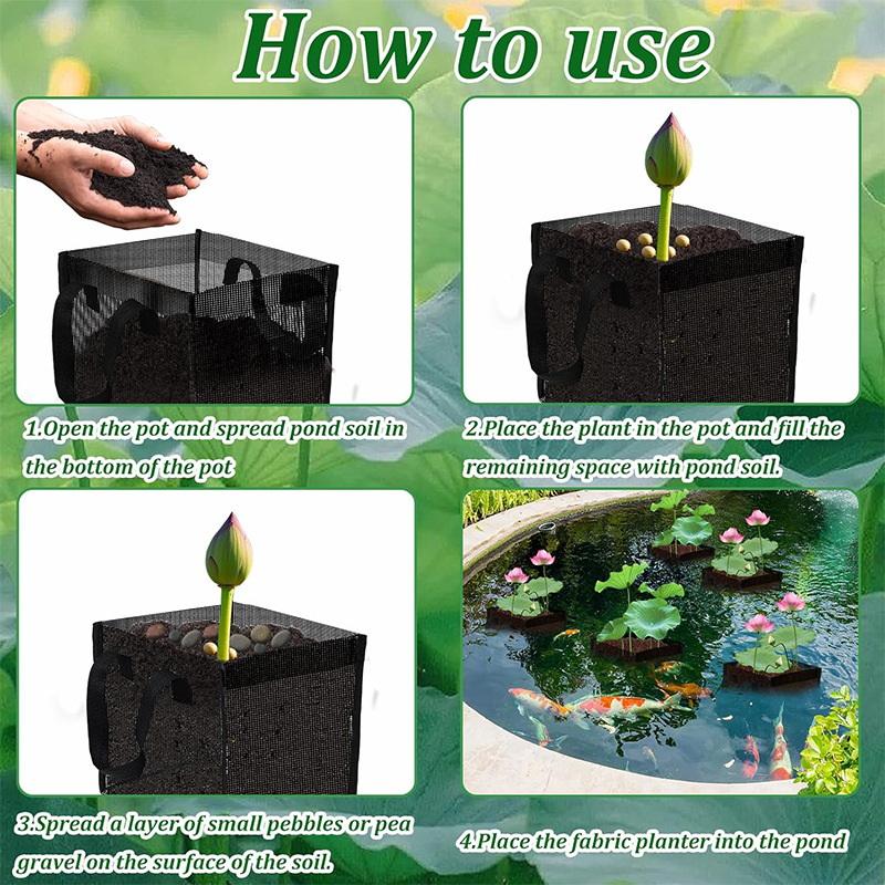 4 Cestas de malla negras para  - Aquarium Plants reseña y precio