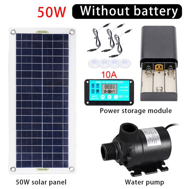Bomba de Agua Solar de 50W con - Aquarium Pump reseña y precio