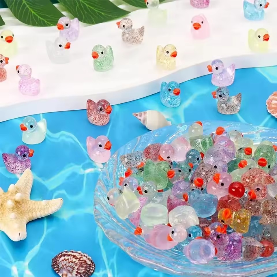 ~ Patito en miniatura de resin - Aquarium Decor reseña y precio