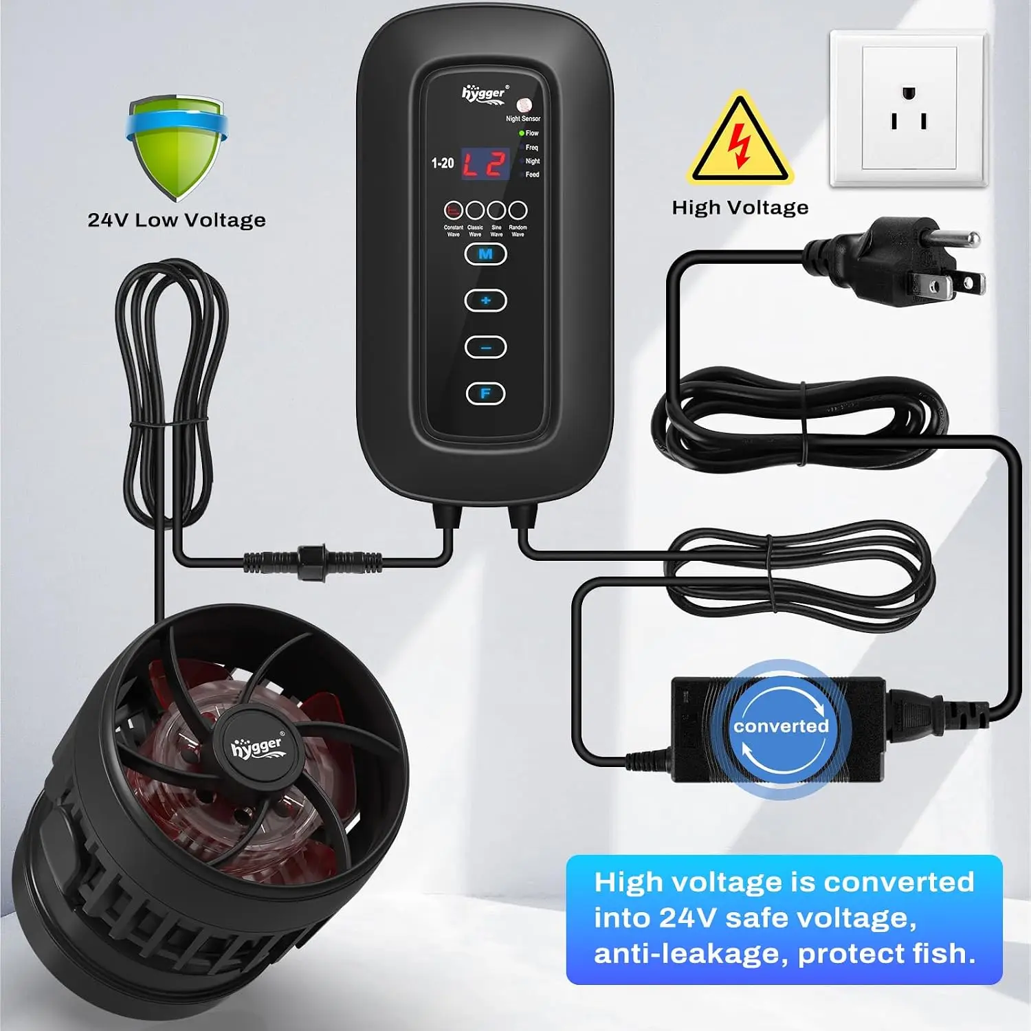 Generador de Ondas Potente DC  - Aquarium Pump reseña y precio