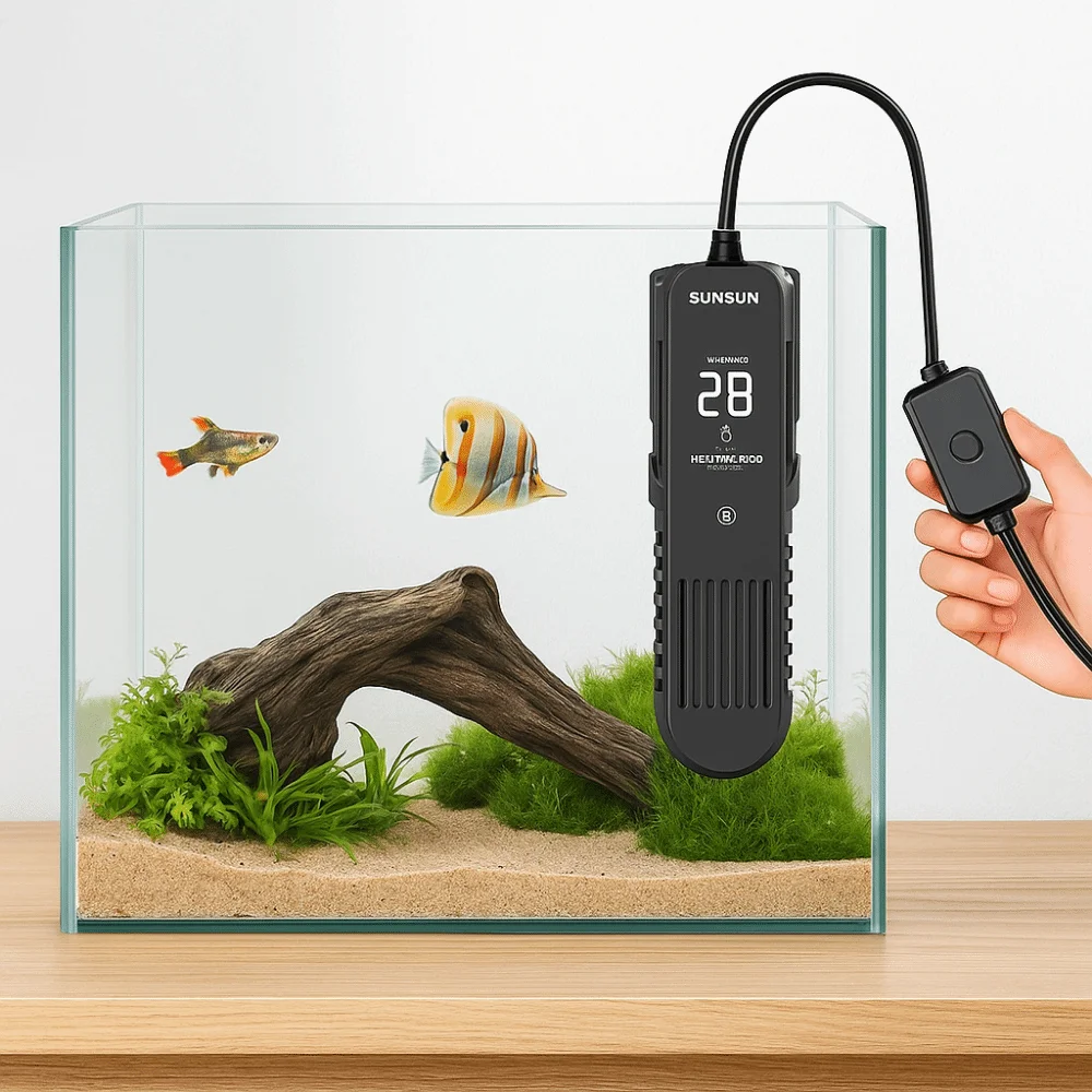 Pantalla LCD 20-35 ° C Varilla - Fish Tank Heater reseña y precio